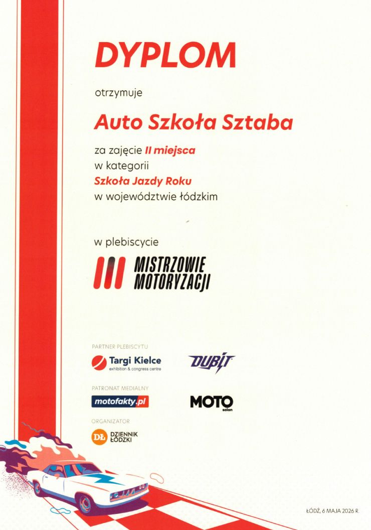 Auto Szkoła Łódż - dyplom2